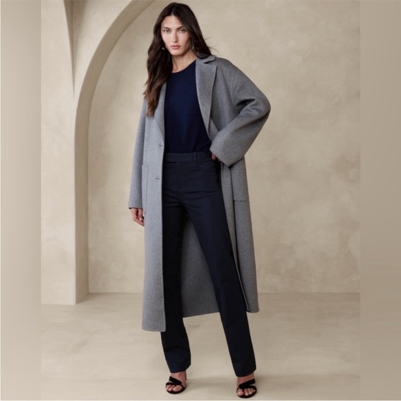 NWT! Banana Republic Navy Straight Sloan Pant - Size 16 - Picture 1 of 4